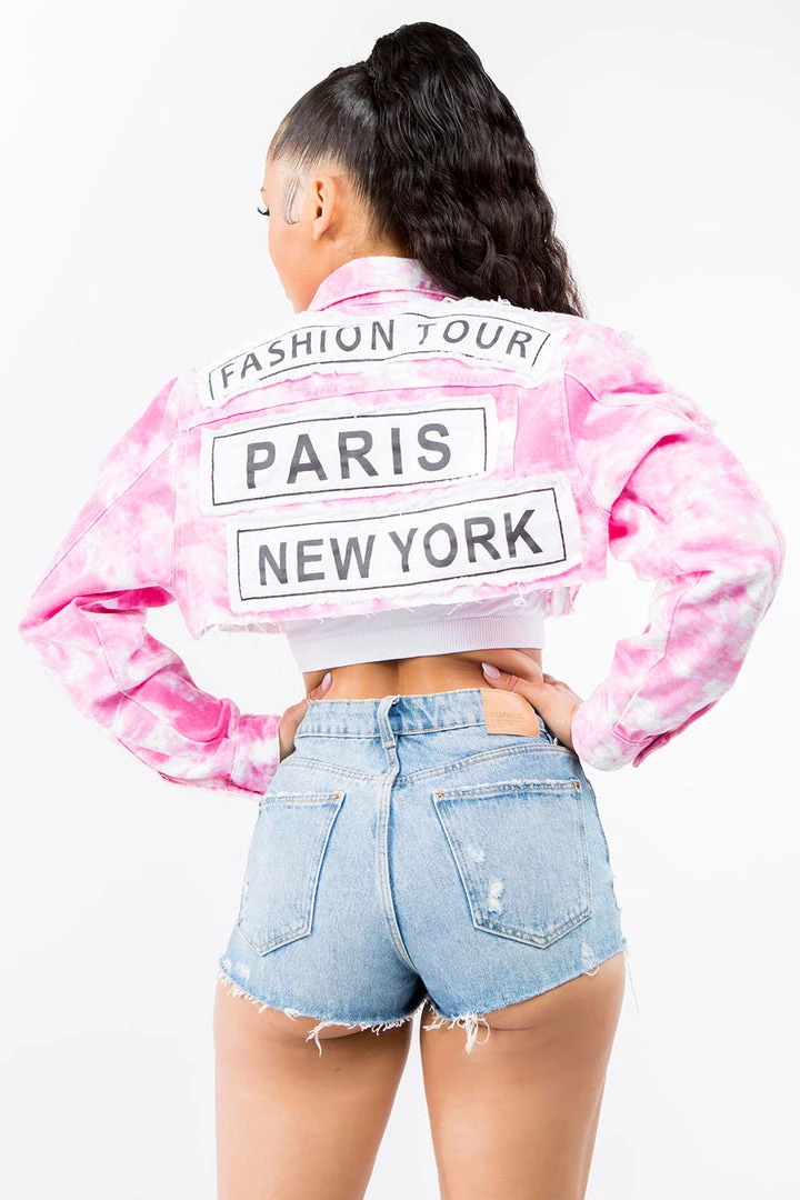 LOVE MODA NEW ARRIVALS Cropped Tie Dye Fashion Tour Denim Jacket 6 LOVE MODA NEW ARRIVALS Cropped Tie Dye Fashion Tour Denim Jacket