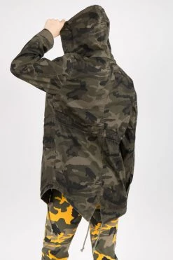 Lovemoda Hooded Camouflage Anorak Parka Jacket