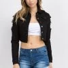 LOVE MODA BEST SELLERS Destroyed Mini Denim Jacket