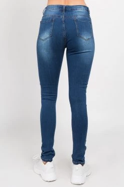 LOVE MODA Denim Stretch Low Rise Skinny Jeans