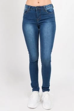 LOVE MODA Denim Stretch Low Rise Skinny Jeans