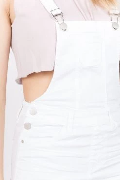 LOVE MODA OVERALLS Slim Fitted Twill Dress Overall