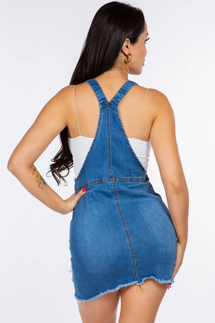 LOVE MODA Front Zipper Fly Denim Dress Overalls BEST SELLERS 6 LOVE MODA Front Zipper Fly Denim Dress Overalls BEST SELLERS