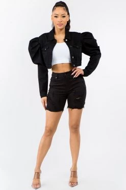 LOVE MODA High Rise Distressed Denim Shorts NEW ARRIVALS 17 LOVE MODA High Rise Distressed Denim Shorts NEW ARRIVALS