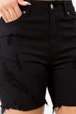 LOVE MODA High Rise Distressed Denim Shorts NEW ARRIVALS 21 LOVE MODA High Rise Distressed Denim Shorts NEW ARRIVALS