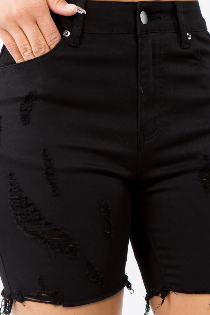 LOVE MODA High Rise Distressed Denim Shorts NEW ARRIVALS 12 LOVE MODA High Rise Distressed Denim Shorts NEW ARRIVALS