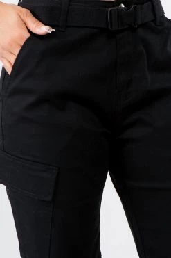 LOVE MODA High Waist Boyfriend Cargo Shorts