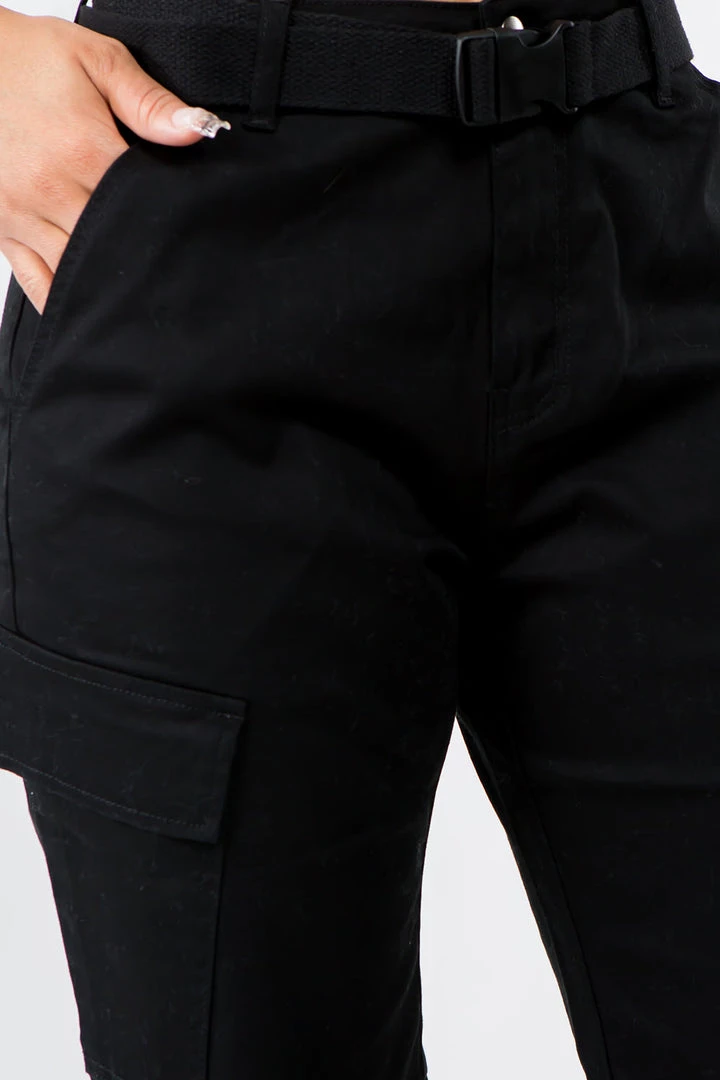 LOVE MODA High Waist Boyfriend Cargo Shorts - Plus Size 11 LOVE MODA High Waist Boyfriend Cargo Shorts - Plus Size