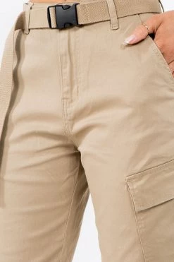 LOVE MODA High Waist Boyfriend Cargo Shorts - Plus Size 31 LOVE MODA High Waist Boyfriend Cargo Shorts - Plus Size