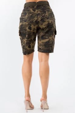 LOVE MODA High Waist Boyfriend Cargo Shorts
