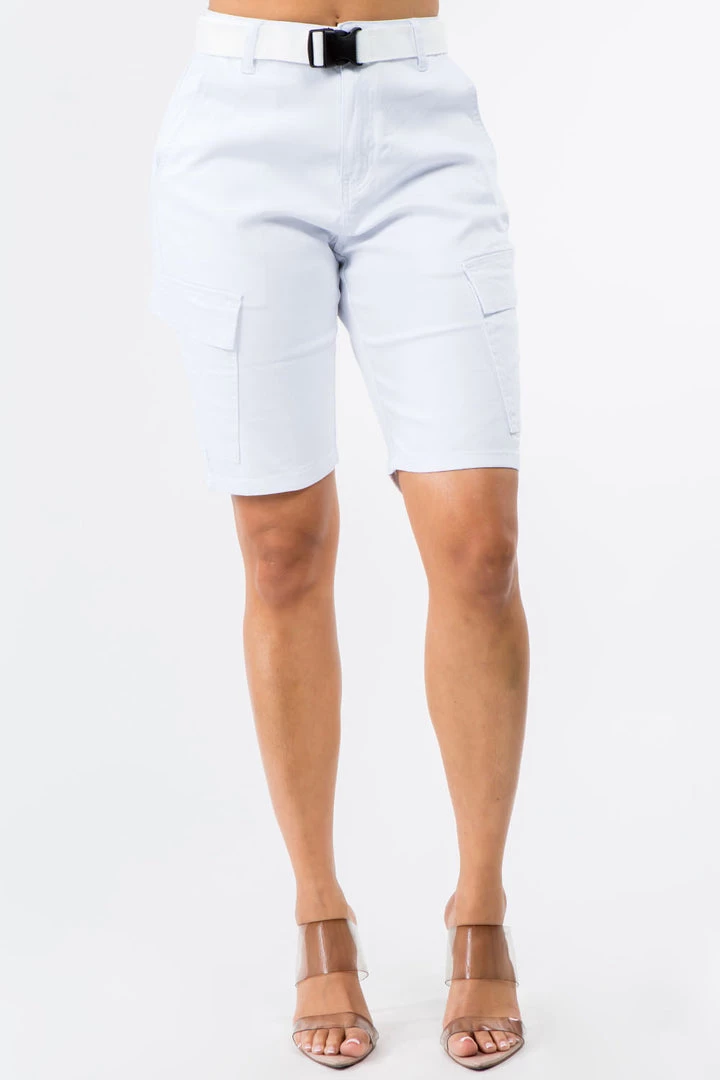 LOVE MODA High Waist Boyfriend Cargo Shorts - Plus Size 16 LOVE MODA High Waist Boyfriend Cargo Shorts - Plus Size