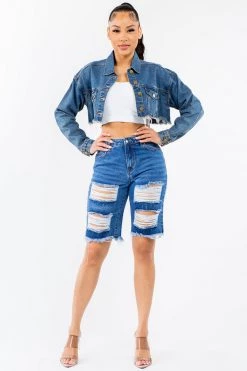 LOVE MODA NEW ARRIVALS High Waist Boyfriend Denim Shorts 27 LOVE MODA NEW ARRIVALS High Waist Boyfriend Denim Shorts