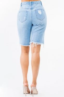 LOVE MODA NEW ARRIVALS High Waist Boyfriend Denim Shorts 35 LOVE MODA NEW ARRIVALS High Waist Boyfriend Denim Shorts