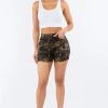 LOVE MODA High Waist Skinny Stretch Twill Shorts NEW ARRIVALS