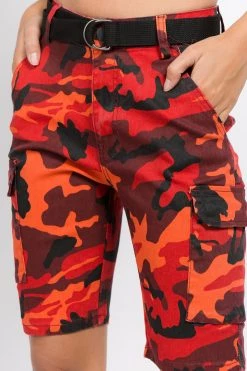 LOVE MODA BOTTOMS Bermuda Cargo Shorts