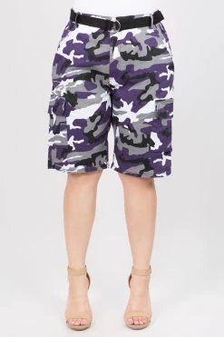 LOVE MODA BOTTOMS Bermuda Cargo Shorts