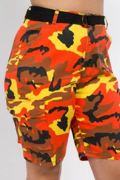 LOVE MODA BOTTOMS Bermuda Cargo Shorts