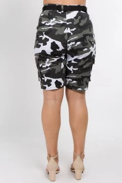 LOVE MODA BOTTOMS Bermuda Cargo Shorts