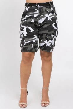 LOVE MODA BOTTOMS Bermuda Cargo Shorts