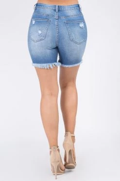 LOVE MODA High Rise Distressed Denim Shorts NEW ARRIVALS 16 LOVE MODA High Rise Distressed Denim Shorts NEW ARRIVALS