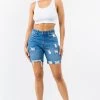 LOVE MODA High Waist Boyfriend Denim Shorts 2 LOVE MODA High Waist Boyfriend Denim Shorts