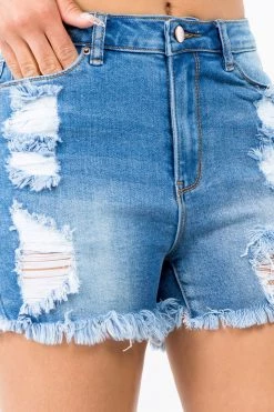 LOVE MODA High Waist Skinny Distressed Denim Shorts NEW ARRIVALS 16 LOVE MODA High Waist Skinny Distressed Denim Shorts NEW ARRIVALS