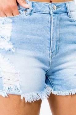 LOVE MODA High Waist Skinny Distressed Denim Shorts NEW ARRIVALS 21 LOVE MODA High Waist Skinny Distressed Denim Shorts NEW ARRIVALS