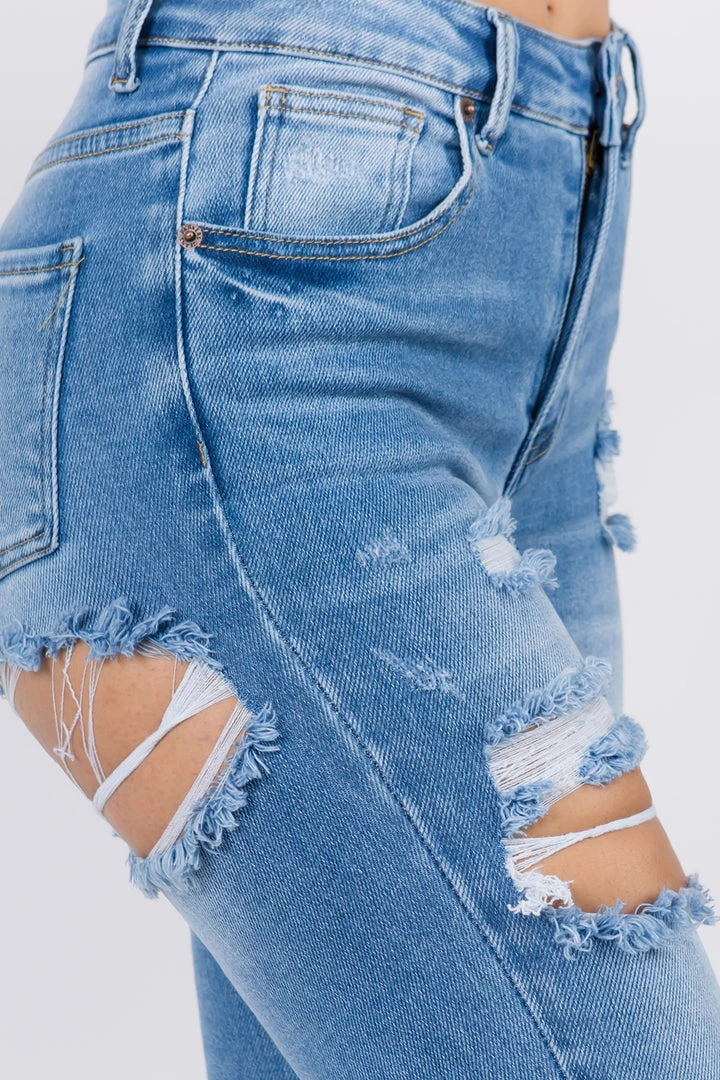 LOVE MODA NEW ARRIVALS High Rise Distressed Denim Skinny Jeans 9 LOVE MODA NEW ARRIVALS High Rise Distressed Denim Skinny Jeans