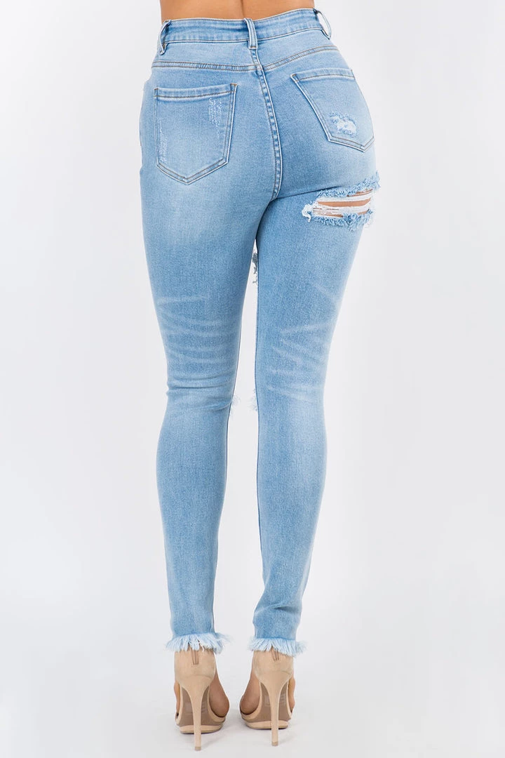 LOVE MODA NEW ARRIVALS High Rise Distressed Denim Skinny Jeans 6 LOVE MODA NEW ARRIVALS High Rise Distressed Denim Skinny Jeans