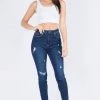 LOVE MODA High Rise Distressed Denim Skinny Jeans 2 LOVE MODA High Rise Distressed Denim Skinny Jeans