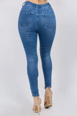 LOVE MODA High Rise Distressed Denim Skinny Jeans 11 LOVE MODA High Rise Distressed Denim Skinny Jeans