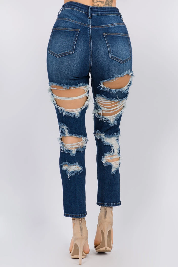 LOVE MODA High Rise Destroyed Straight Jeans 7 LOVE MODA High Rise Destroyed Straight Jeans