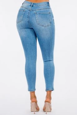 LOVE MODA NEW ARRIVALS High Rise Distressed Skinny Jeans