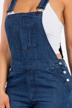 LOVE MODA Basic Denim Overalls
