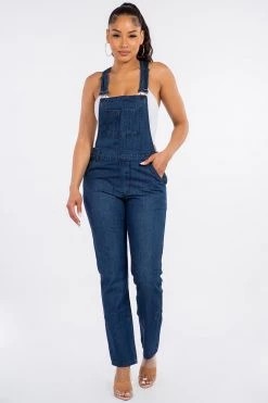 LOVE MODA Basic Denim Overalls