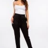 LOVE MODA NEW ARRIVALS Elastic Cuff Fleece High Waist Joggers