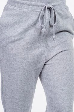 LOVE MODA NEW ARRIVALS Elastic Cuff Fleece High Waist Joggers