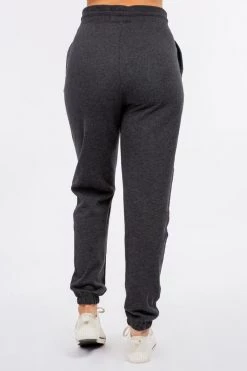 LOVE MODA NEW ARRIVALS Elastic Cuff Fleece High Waist Joggers