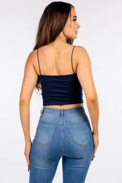 LOVE MODA NEW ARRIVALS Skinny Cami Seamless Strap Brami Crop Top