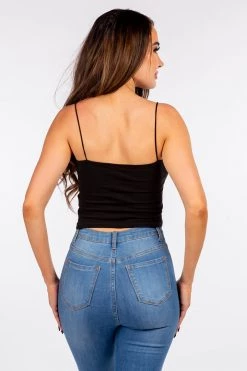 LOVE MODA NEW ARRIVALS Skinny Cami Seamless Strap Brami Crop Top