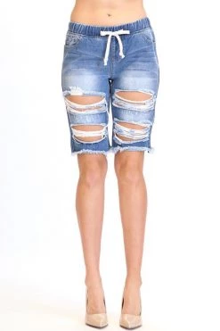 Lovemoda Mid Rise Bermuda Shorts BOTTOMS