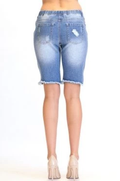 Lovemoda Mid Rise Bermuda Shorts BOTTOMS